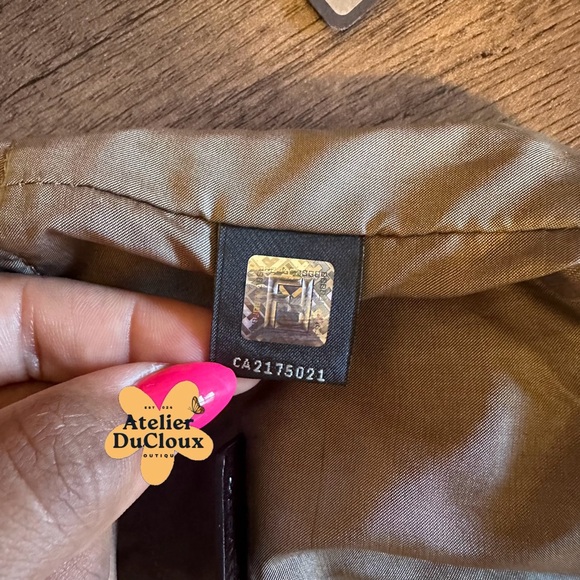 Vintage 2012 Authentic Fendi Mini Shopper Nylon mini Wristlet zucchino Pouch - Picture 7 of 16